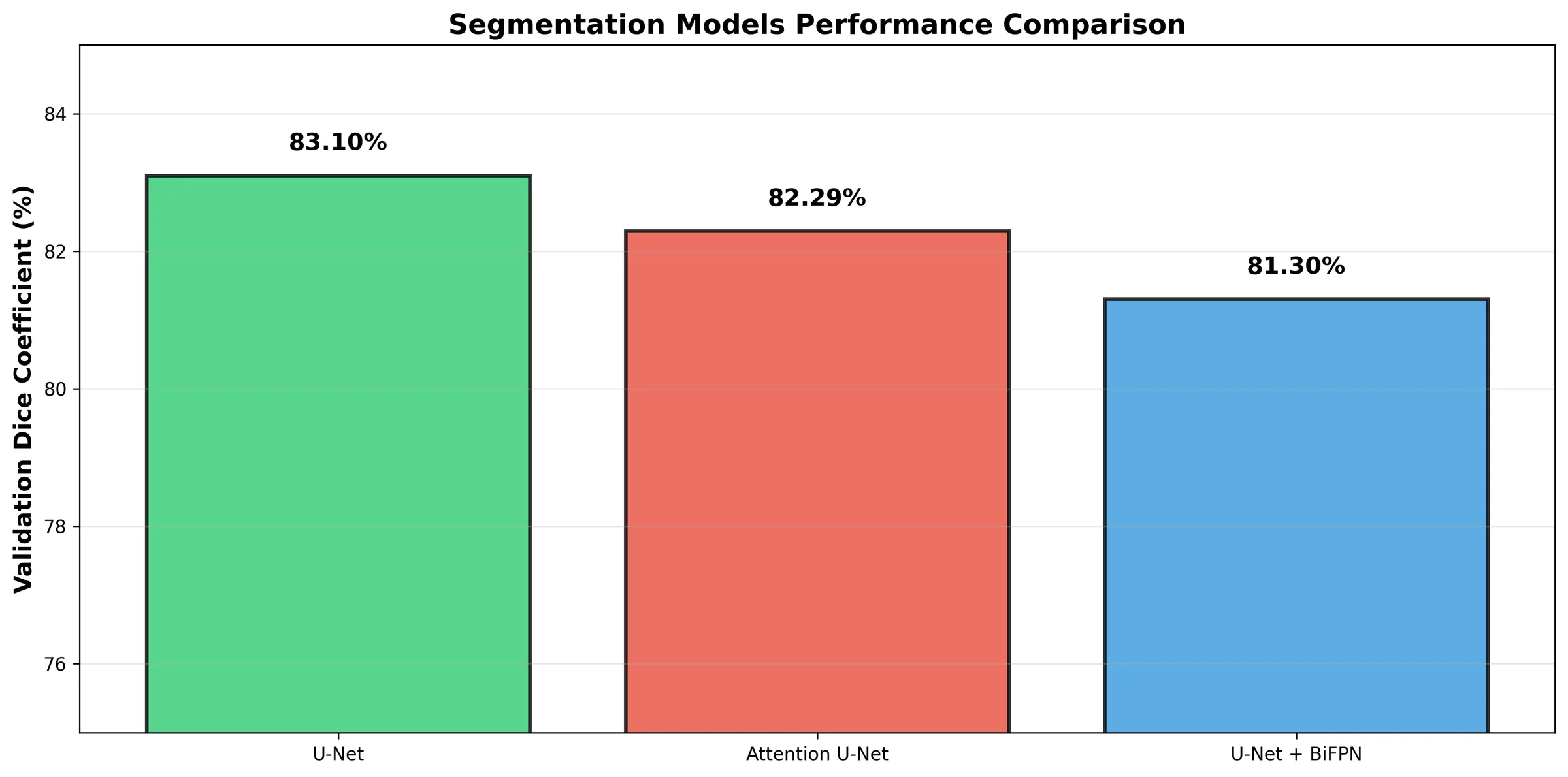 All segmentation models compared side by side